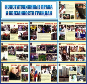 Стенд "Конституционные права и обязанности граждан" - fgospostavki.ru - Челябинск