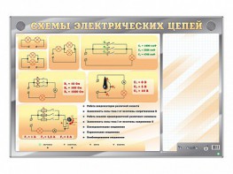Электрифицированный стенд "Схемы электрических цепей" с маркерными полями - fgospostavki.ru - Челябинск