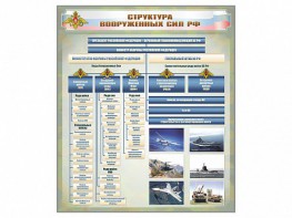 Стенд "Структура Вооруженных сил Российской Федерации" Вариант 1 - fgospostavki.ru - Челябинск