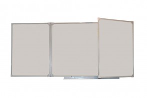 Доска магнитно-маркерная настенная трехэлементная белая полимерная (3000*1000) - fgospostavki.ru - Челябинск