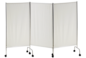 Ширма медицинская из нержавеющей стали на колесах 3 секции - fgospostavki.ru - Челябинск