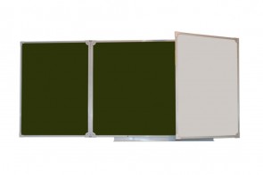 Доска аудиторная трехэлементная магнитная комбинированная эмалированная (3000*1000) - fgospostavki.ru - Челябинск