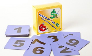 Набор магнитных карточек "Числа от 1 до 20" (фон фиолетовый) - fgospostavki.ru - Челябинск