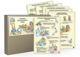 Комплект таблиц "Правила безопасного труда" - fgospostavki.ru - Челябинск