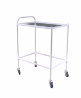 Столик процедурный передвижной металлический с двумя полками из стекла - fgospostavki.ru - Челябинск