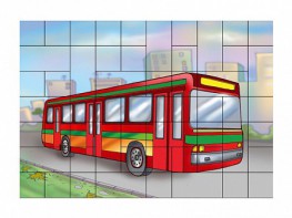 Магнитный пазл "Автобус" - fgospostavki.ru - Челябинск