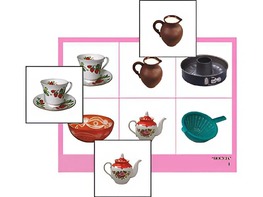 Логопедическое лото "Посуда" (4 планшета, 24 карточки, цветное, ламинированное) - fgospostavki.ru - Челябинск