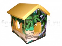 Домик игровой "Джунгли" с рисунком (трансформируется в маты) - fgospostavki.ru - Челябинск