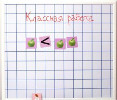 Магнитно-маркерная доска "Клетка" (86 см х 75 см) - fgospostavki.ru - Челябинск