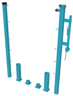 Стойки для большого тенниса с механизмом натяжения со стаканами - fgospostavki.ru - Челябинск