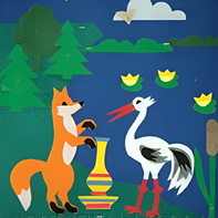 Пособие для слабовидящих детей - Театр-сказка "Лиса и журавль" - fgospostavki.ru - Челябинск