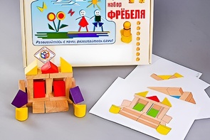 Игровой набор Фребеля "Конструктор деревянный без соединений-4" (Серия "Эксперимент") - fgospostavki.ru - Челябинск