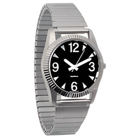 Часы мужские с черным циферблатом на растягивающемся ремешке - fgospostavki.ru - Челябинск