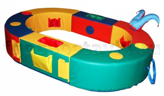 Манеж овальный 150х100х30 см (без мягкого дна) - fgospostavki.ru - Челябинск