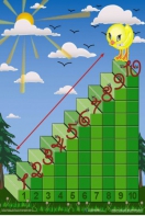 Интерактивная таблица на магнитах "Лесенка для счета" - fgospostavki.ru - Челябинск