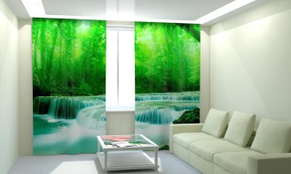 Комплект светонепроницаемых штор "Быстрая река" - fgospostavki.ru - Челябинск