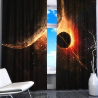 Комплект светонепроницаемых штор "Планеты" - fgospostavki.ru - Челябинск