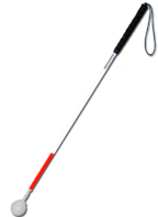 Трость телескопическая композитная с вращающимся шарообразным наконечником короткая на крючке - fgospostavki.ru - Челябинск