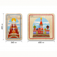 Набор стеновых панелей «Памятные места России - Кижи, Москва» - fgospostavki.ru - Челябинск