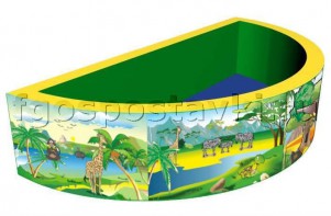 Сухой бассейн полукруглый с шелкографией - fgospostavki.ru - Челябинск