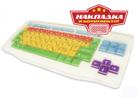 Клавиатура адаптированная с крупными кнопками + пластиковая накладка, разделяющая клавиши - fgospostavki.ru - Челябинск