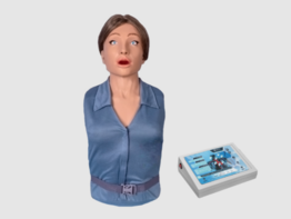 Тренажер-манекен взрослой пострадавшей женщины "Ирина" (голова, торс) для отработки приемов сердечно-легочной реанимации - fgospostavki.ru - Челябинск