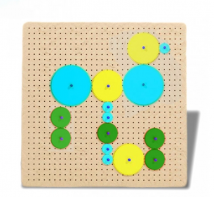 Тактильно-развивающая панель с разноцветными шестеренками - fgospostavki.ru - Челябинск