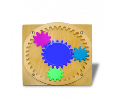 Тактильно-развивающая панель «Цветные шестеренки» - fgospostavki.ru - Челябинск