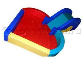 Сухой бассейн "Сердечко" с горкой 160х80х90 сантиметров - fgospostavki.ru - Челябинск