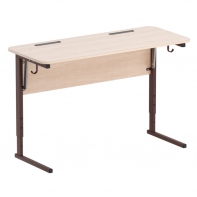 Стол ученический двухместный с наклоном столешницы (0-22°) на прямоугольной трубе - fgospostavki.ru - Челябинск