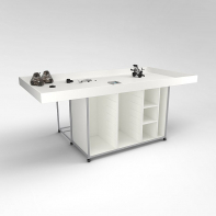 Стол для конструирования и робототехники с полками и местами хранения  - fgospostavki.ru - Челябинск