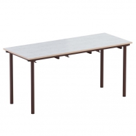 Стол обеденный 6-местный под табуретки на круглой трубе - fgospostavki.ru - Челябинск