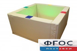 Сухой бассейн интерактивный с кнопками-переключателями (217х217х66 сантиметров) - fgospostavki.ru - Челябинск