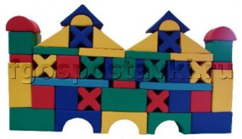 Мягкий модуль-конструктор "Замок" (46 элементов) - fgospostavki.ru - Челябинск