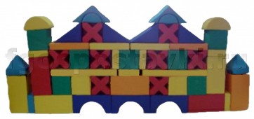 Мягкий модуль-конструктор "Замок" (52 элемента) - fgospostavki.ru - Челябинск